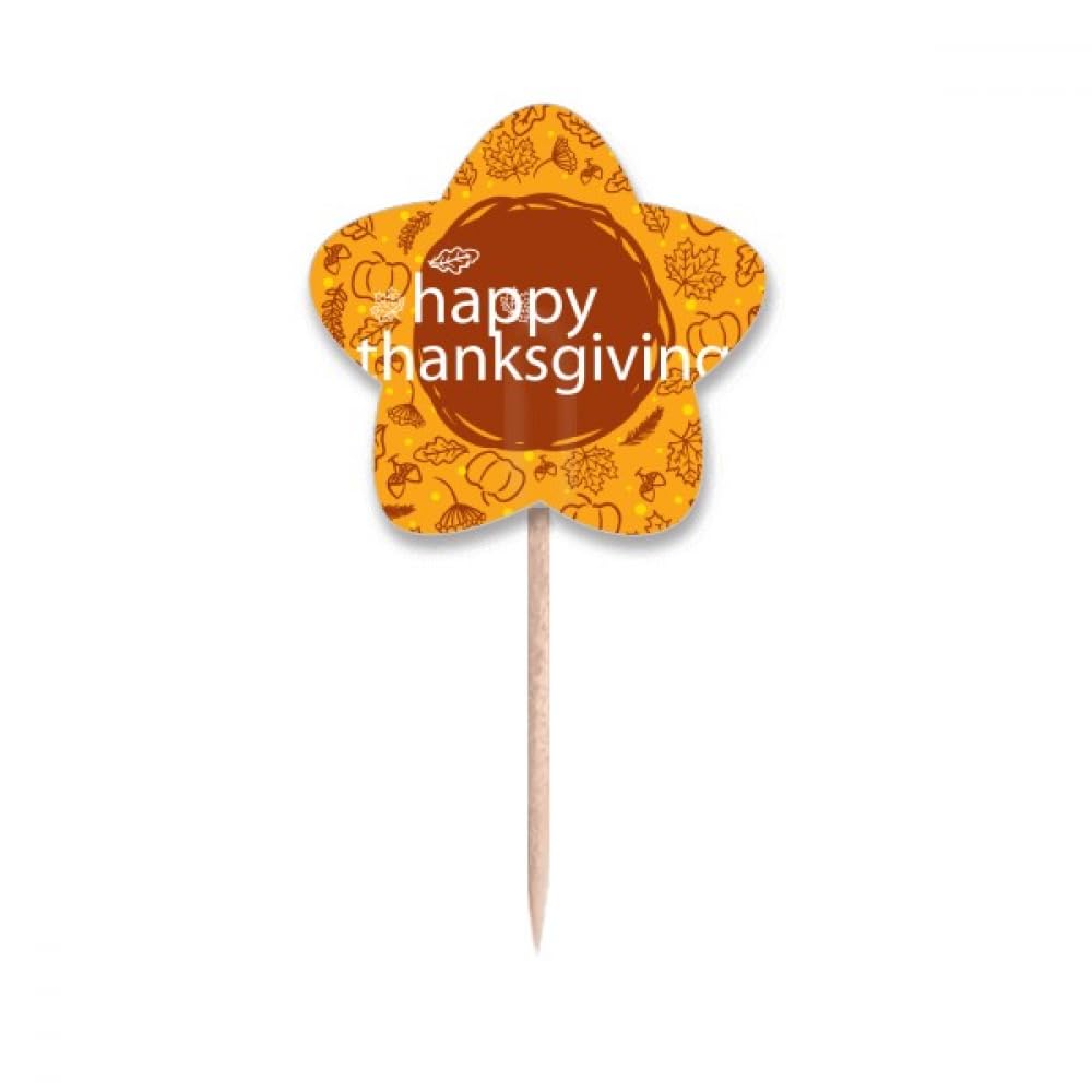 Cupcake picks Thanksgiving : drapeaux pour sublimer un gâteau banal