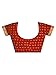 SIRIL Women's Bandhani Printed Chiffon Saree With Blouse(2612S2080_) 5.5 Meters Orange & Red