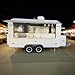 Food Truck for Sale Mobile Hot Dog Ice Cream Cart Street Trailer with Vending Setup, Portable Trailer for Catering,Outdoor Business Commercial Kitchen Trailer