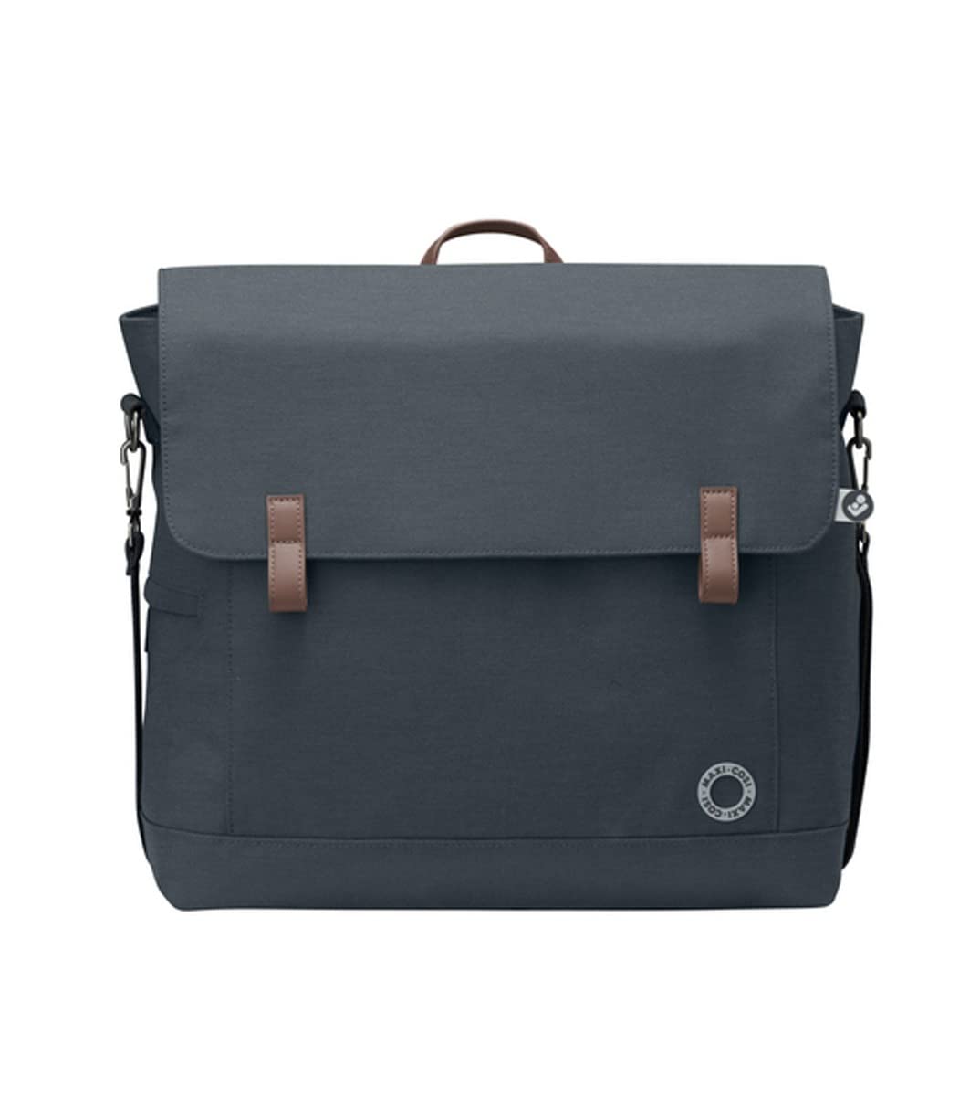 Maxi-cosi modern bag, praktische wickeltasche mit vielen extras, thermobox, wickelunterlage, thermobox, kulturtasche, baby-tasche, windel-tasche, essential graphite (grau)