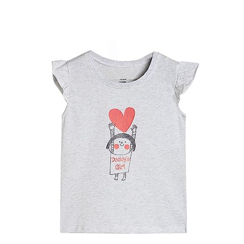 Image of miniklub Girls Round Neck Short Sleeve Knitted Cotton Top (Black Color)
