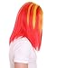 Rainbow Rapper Long Straight Wig, Rainbow Celebrity Breathable Capless Cap Designed Wigs