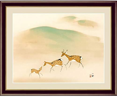 額絵 [竹内栖鳳] 【遊鹿】 [F4][G4-BN044-F4]