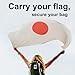 [Pack 2] tag8 Japan Flag Tag Smart Bag tag |Trendy Luggage tag ID Identification | Suitcase Tag | Fashionable Digital Name tag | Airline Compliant, SITA World Tracer Code Enabled | Gift idea