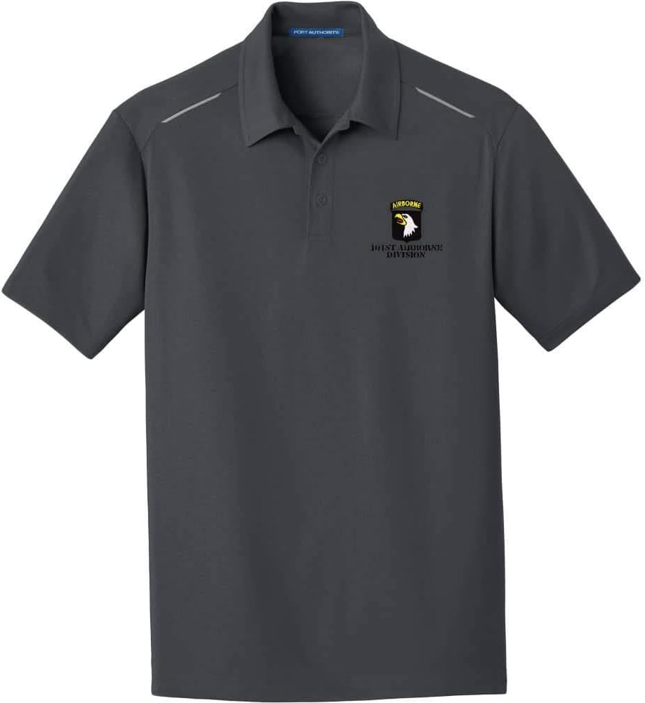 USAMM Army 101st Airborne Division Embroidered Performance Golf Polo