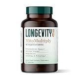 Longevity Rx MitoMultiply – Mitochondrial Support with Glutathione, SOD, Catalase, NADH, Bacillus Subtilis – Boosts Cellular Energy, Absorption, Bioavailability – 60 Capsules
