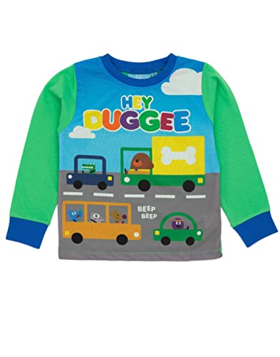 Boys Pajama Set | Duggee and Friends Childrens Green Loungewear Long Sleeve T-Shirt & Pants Complete PJ Bundle3