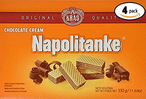 Kras Wafers, Chocolate, 11.64 Oz (Pack Of 4)