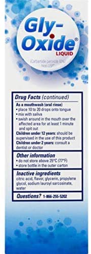 Gly-Oxide Liquid Antiseptic Oral Cleanser 2 fl oz (Pack of 2)