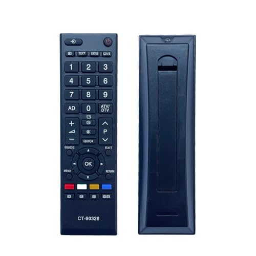 iOOiQQ Mando a distancia CT-90326 compatible con Toshiba TV/LCD/LED, aplicable 32LV713B 32AV636DB 32AV713B 32AV635DB 32AV615DB 32RV635D 37RV635D 40LV713B 40LV665DB 42AV635D