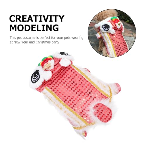 Disfraz León para perro pequeño, talla S, rojo miniatura 6