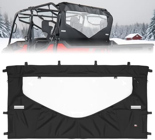 KEMIMOTO UTV Zippered Rear Window, Reflective Strips Design Back ...