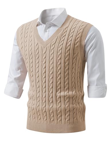 JMIERR Sweater Vest Men Old Money Early Fall Fashion Causal