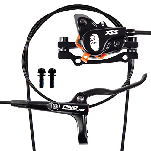 CNC Hydraulic Disc Brakes,Mountain Bike Hydraulic Disc Brake Right Front 800mm Brake Caliper,Black, Blck-Front