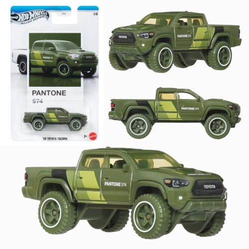 Hot Wheels Silver Series '20 Toyota Tacoma Die Cast Car, Pantone Green, 1:64 Scale, 1/6 - image 1