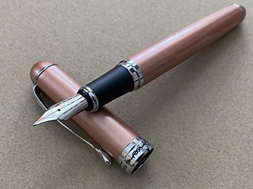 Rhapsody Jinhao x750 Fountain Pen 0.5mm Nib Ink Pens (Stainless Silver)
