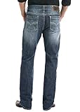 Rock & Roll Denim Relaxed Fit Stretch Straight Bootcut Jeans #M0S3473 34 W x 32 L