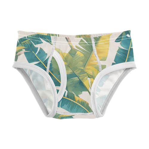 Tropical Banana Leaf Toddler Boys Soft Kids Underwear Cute Undies