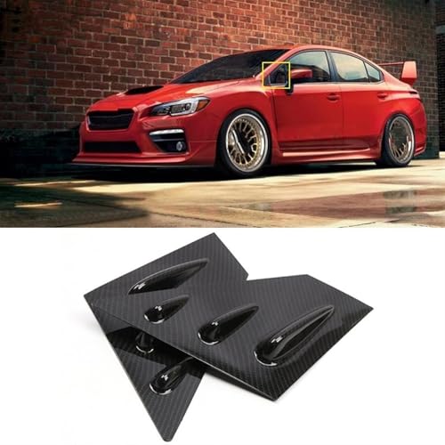 Persiennes de fenêtre pour Subaru WRX STI 2015-2020 volets de voiture ABS noir 2 pièces - 4