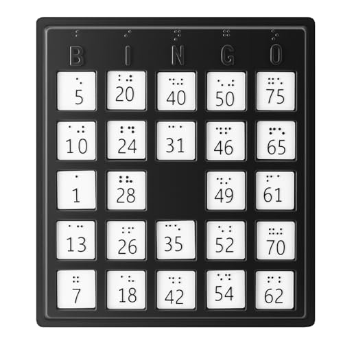 Juego de Mesa Brailled Bingo para Ciegos y Videntes miniatura 1