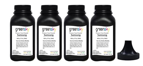 Greensky 111S / 111 Toner Powder Black for MLT-D111S Toner Cartridge Compatible for Xpress SL-M2070,SL-M2071,SL-M2020W,M2021,M2022W (111-4PIC)