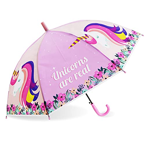 chaatewala ™ Pink Unicorn are Real Umbrella for Girls, Latest Magical Rainbow Unicorn Umbrella, Umbrella for Kids,Umbrella for Children,Umbrella for Girls-picture-40