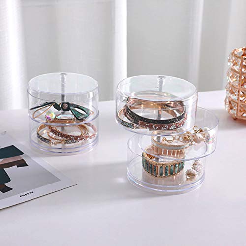 Cabilock Organizador de maquiagem giratório, caixa de armazenamento de cosméticos, 3 camadas, unidad