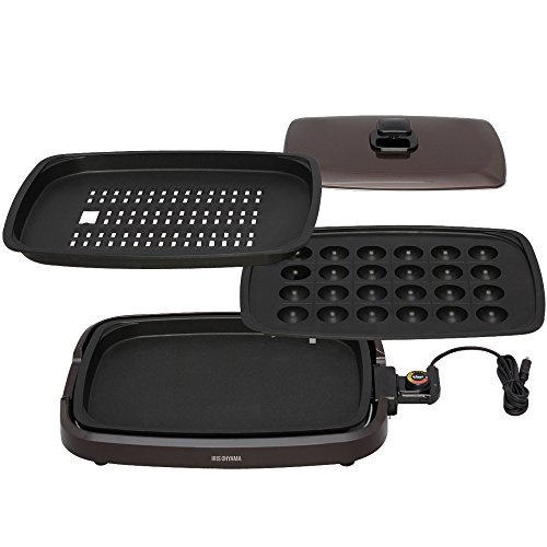 キッチン家電 IRIS APA-135-T Amazon | IRIS OHYAMA grilled style hot plate (three) APA-135-T