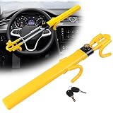 Car Steering Wheel Lock Twin Bar, Universal Steering Wheel Lock, High Visibility Heavy Duty, Anti-Theft Bar Secure Car Device, Adjustable Length, Suitable Car Security for Cars, Van, Caravan, 2 Key - Image 9