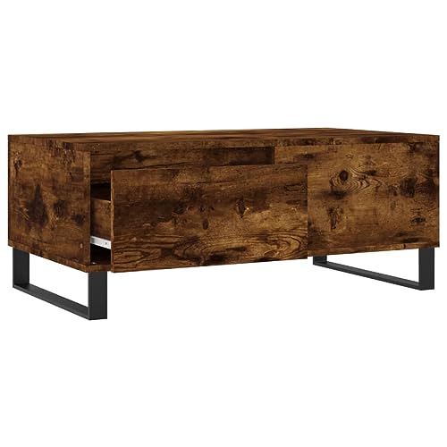 Table basse bois d'ingénierie et métal : dites adieu au salon encombré - 7