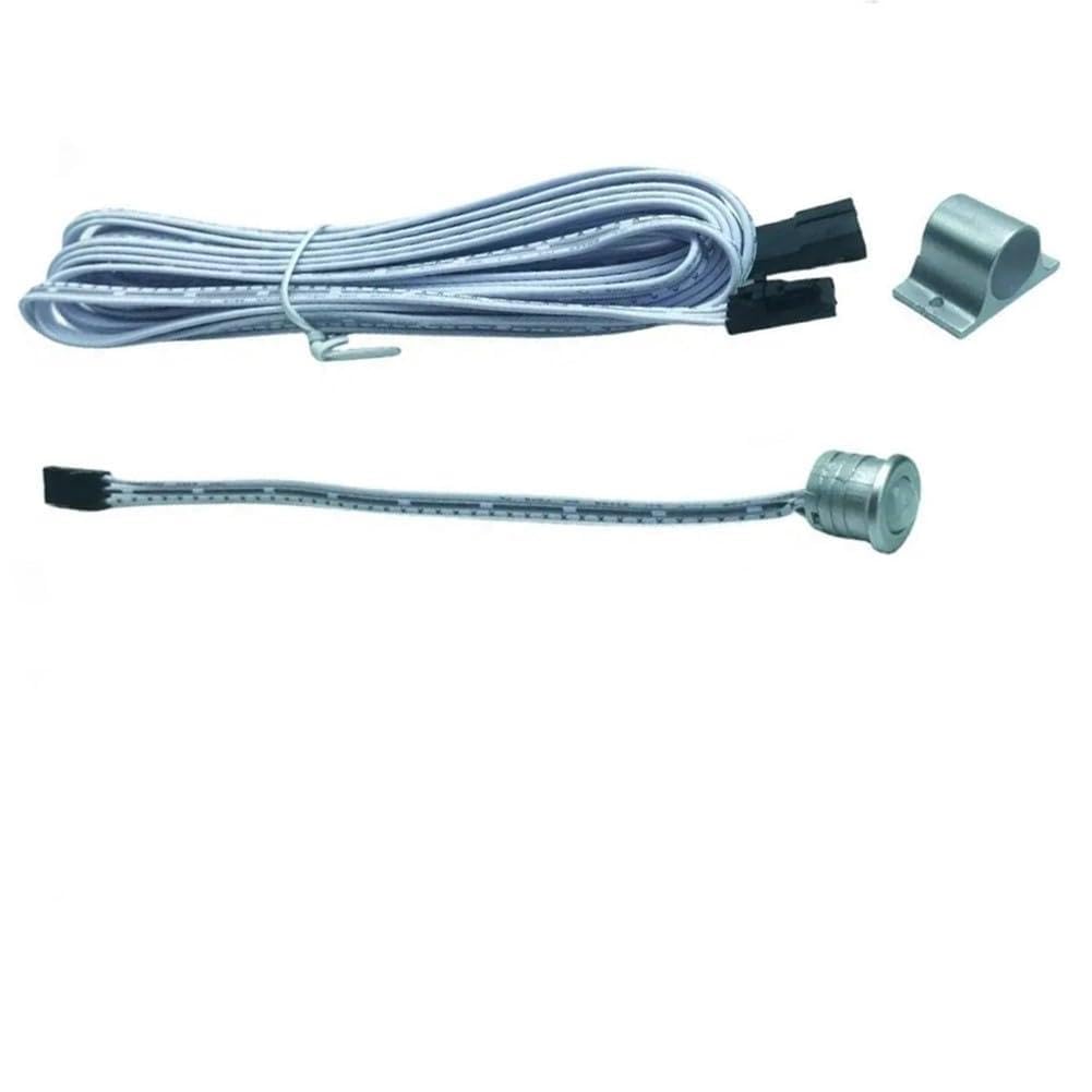 12V/24V PIR Motion Sensor with 5m Extension Cable for LED Staircase Step Light Controller, Human Body Induction with 120° Detection Range and ABS Housing(Cable)