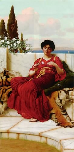 Impression tableaux peinture sur toile Méfait Godward déco chambre romantique 60x90