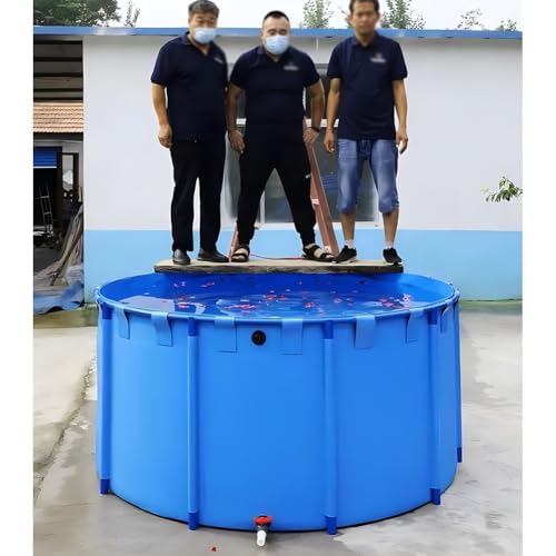 Aquarium hors sol de 1.2m pliable en bâche pour élevage de carpes koï