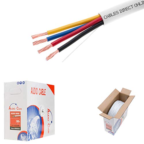 Get Discount Offer 250ft 16AWG 4 Conductors (16/4) CL2 Rated Loud Speaker Cable Wire, Pull Box (for in-Wall Installation) (16AWG / 4 Conductors, 250ft)