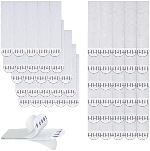 Picture Hanging Strips Heavy Duty - 36-Pairs (72 Strips) Picture Hanging Kit Sticky Hangers for Walls, Damage Free Without Nails, Adhesive Frames/Posters/Wall Art, No Drill, White, Large​