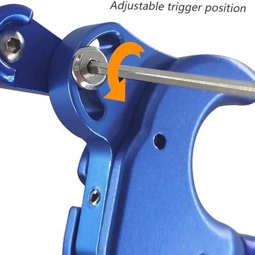 D-Loop réglable et aide à la libération du tir à l'arc à 4 doigts rotative à 360 degrés - 6