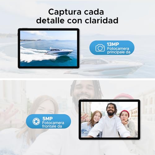 Doogee U11 Tablet Android 16, Tablet 11 Pollici, Gemini Ai, 16GB Ram + 128GB ROM/2TB Tf, 8580Amh, 7.9Mm Thin, T7200 Octa-Core, 90Hz 13MP, Support Face Unlock/Gps Blu - 6