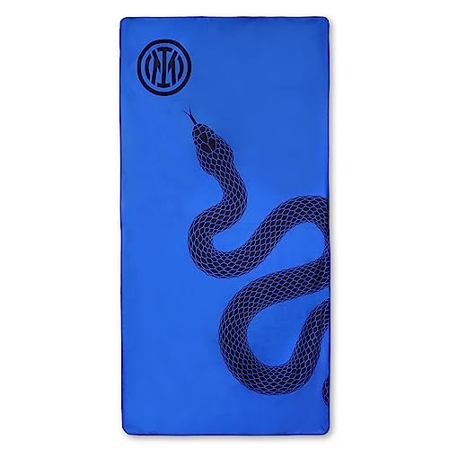 Telo Microfibra Ufficiale Inter Milano - 50x100 Cm, Nero E Azzurro, Logo Ricamato, Lavabile - Foto 11