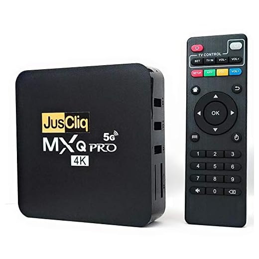 JusCliq® 2025 4K Ultra HD MXQ Box with H3 Quad Core Processor | 2GB RAM 16GB Storage | Dual Band WiFi | 4K | Smart Android | NOT for CCTV