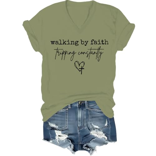 Walking by Faith Tripping Constantly Shirt, Walking by Faith Tripping Constantly Tshirts Women Man