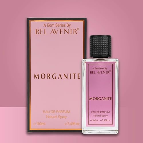 Image of Bel Avenir Morganite Long Lasting Unisex Perfume | Office, Travel and Date Night Fragrance | Perfume for Men & Women | Fruity Floral & Creamy Notes | Eau de Parfum 100 ml