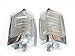 90-97 Nissan Pickup Truck D21 Hardbody Chrome Parking Light Corner Side Pair Set
