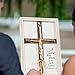 A Cord of Three Strands Wedding Ceremony Sign 10 × 15in, Unity Rope Cross Sign Braided for Wedding Unity Ceremony Idea Religious Anniversary Couple Gift for Parents, Couple, Christian, Tie God's Knot