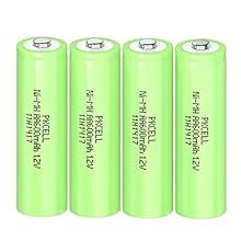AA batteries, capacity: 600 mAh, rated voltage: 1.2 V, chemical composition: Ni-MH, dimensions: 14.2 mm diameter x 50.0 mm height. The battery can be charged over 500 cycles. Fast charging, low internal resistance and low self-discharge. NIMH batteri...