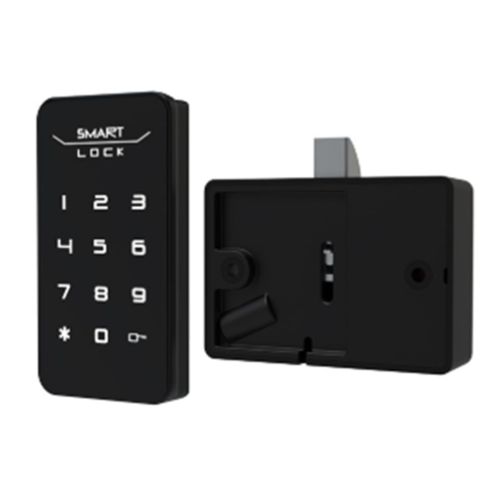 Littimoon Smart Cabinet Lock Password Drawer Lock Black Combination Security Keyless Cam Lock for School Locker,Gym Locker,Cabinet
