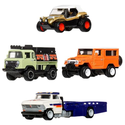 Hot Wheels Collector Vehicle Collection Premium Pack of 4 Cars All Terrain 3+ - image 1