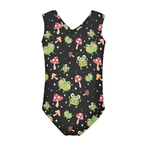 Image of Girls Fashion Print One Piece Swimsuit Bathing Suit Gymnastic Leotard for Kids, 5-14 Years