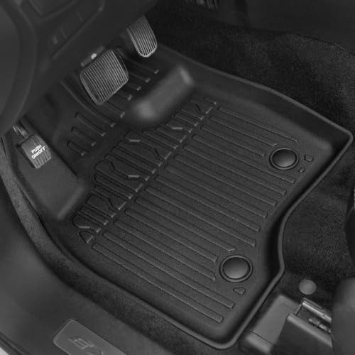 Image of Floor Mats for Ford Explorer 2015-2019, All Weather Floor Mats Trunk Cargo Liner and Door Sill Guards Accessories, Full Coverage Set (Fit 7 Seats)