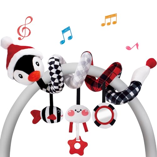 Image of hahaland Car Seat Baby Toys 0-3 Months Developmental Carseat Toys for Infants 0-6 Months Stroller Baby Toys 6 to 12 Months Infant Toys for Ages 0-2 Baby Girl Gifts Travel Toys 0-6 Months