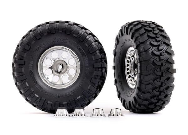 Traxxas Pneus et roues 2,2" Chrome Canyon Trail 8184